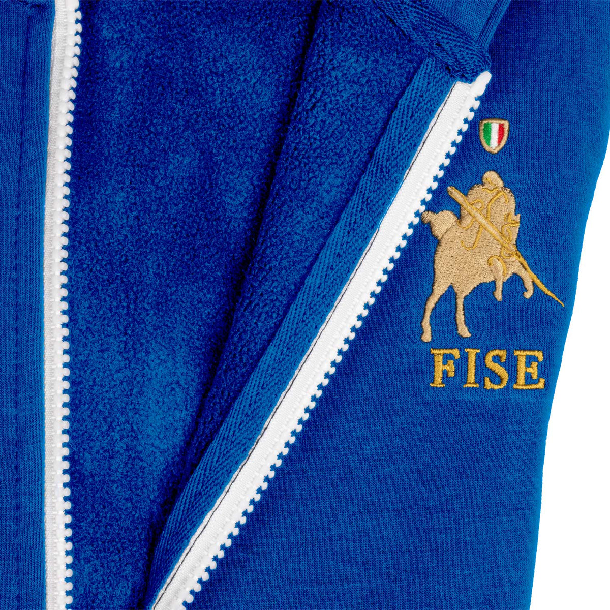 Equestro Felpa Uomo in Pile con Cappuccio X Fise
