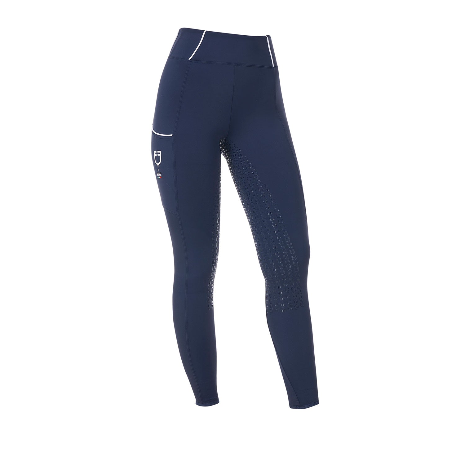 Equestro Leggings Donna Slim Fit Full Grip X Fise