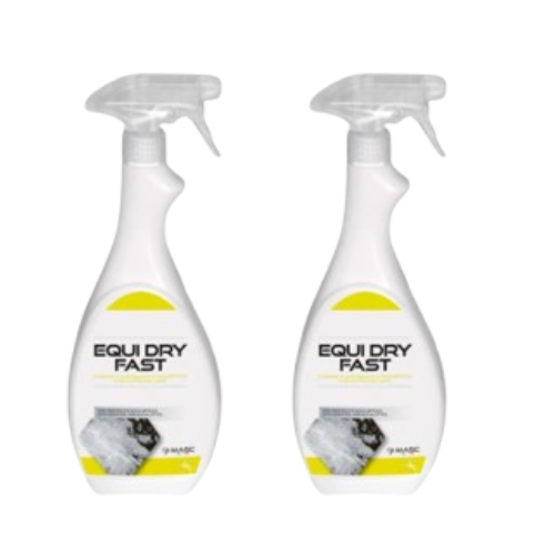 2 X Masc EQUI DRY FAST per l'evaporazione del sudore e dell'acqua nel cavallo, con filtro solare