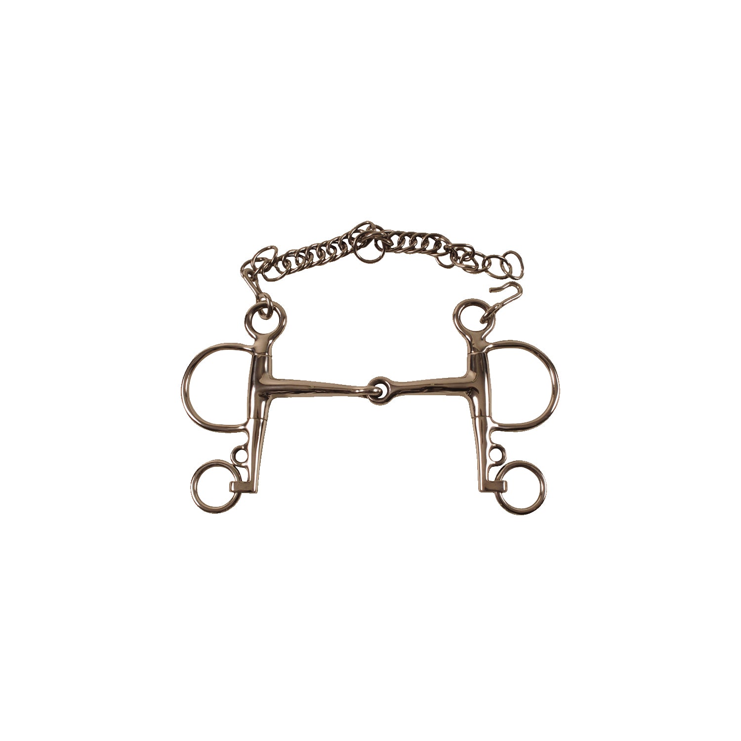 Umbria Equitazione Pelham Pieno Inox Aste Corte