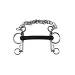 Umbria Equitazione Pelham Inox Intero Aste Corte Gomma Rigida