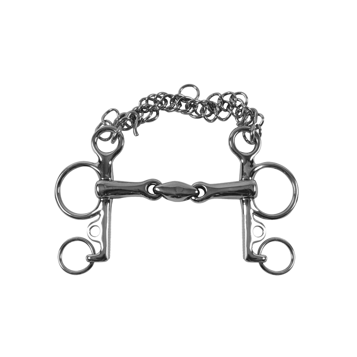 Umbria Equitazione Pelham Inox Aste Corte C/oliva