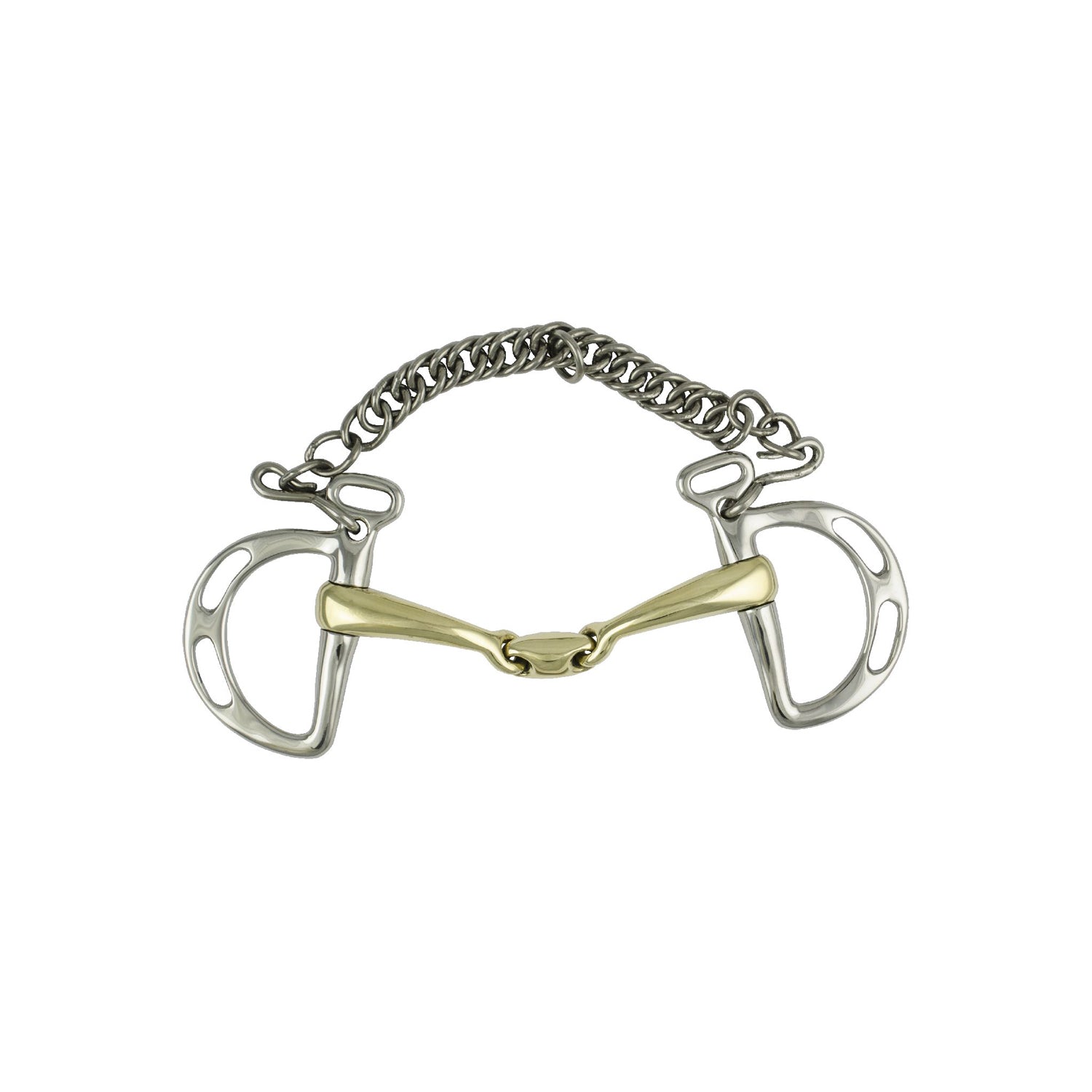 Umbria Equitazione Imboccatura Filetto Inox C/oliva Pro With Chain