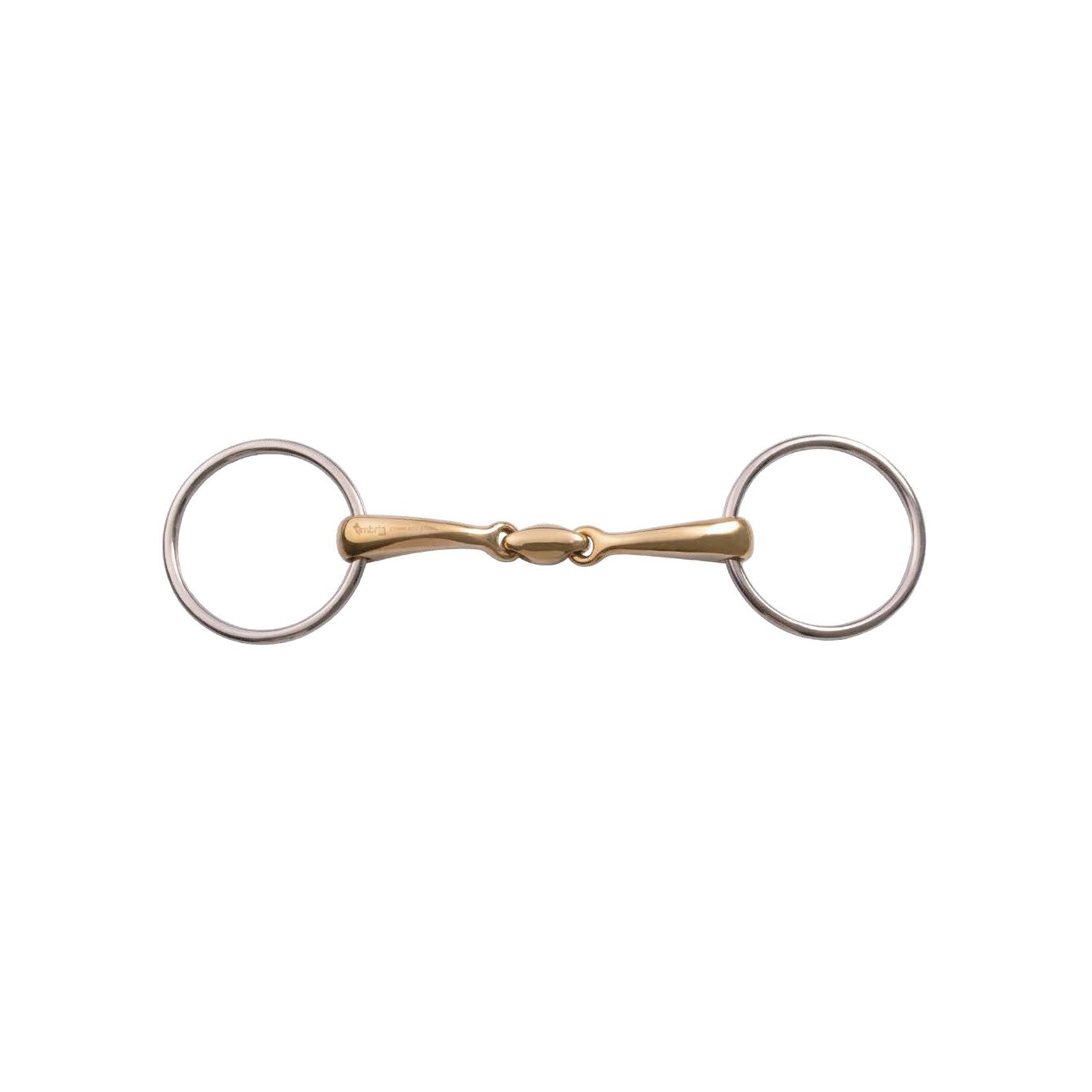 Umbria Equitazione Loose Ring Curved Mouth Double Jointed Curve Height 11mm Cup 16mm