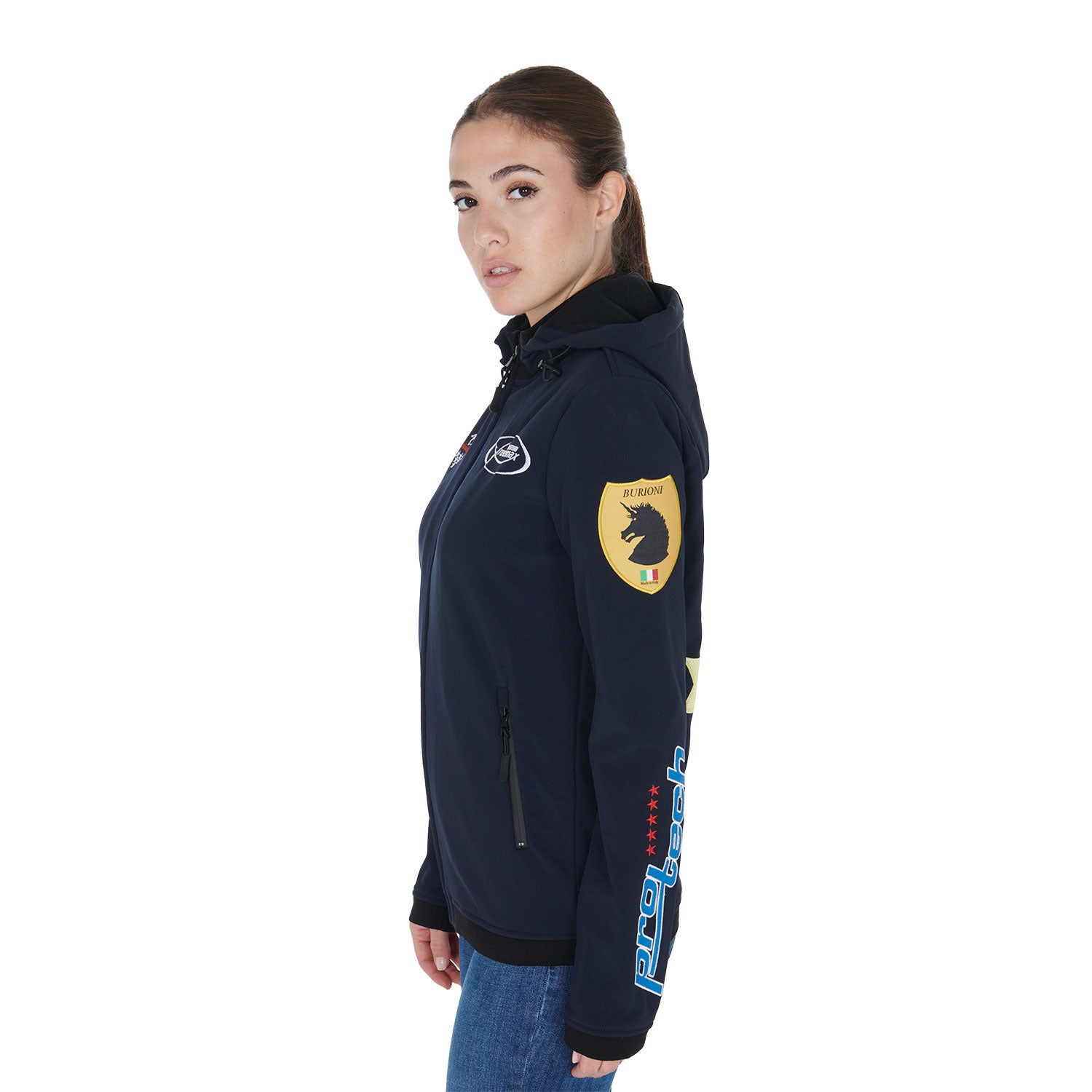 Giacca Softshell Unisex multilogo Pool's con interno felpato