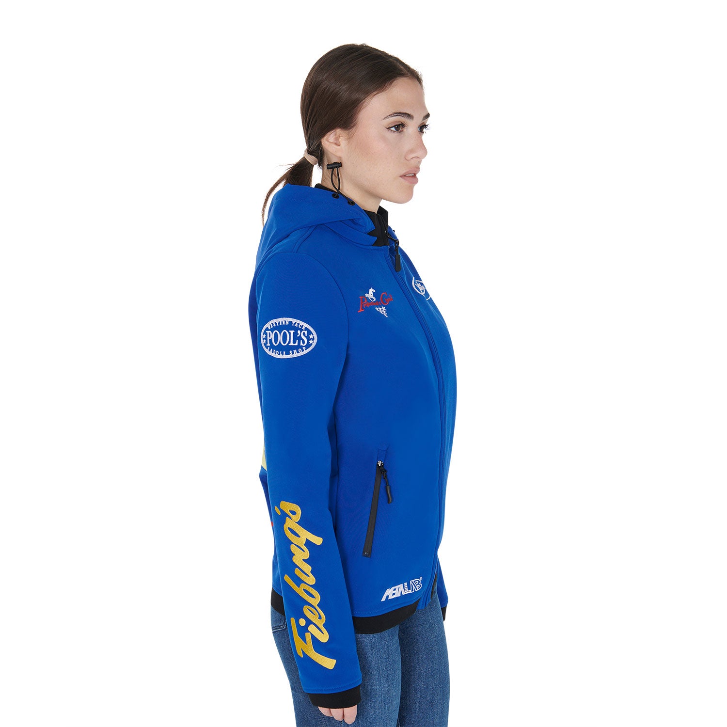 Giacca Softshell Unisex multilogo Pool's con interno felpato