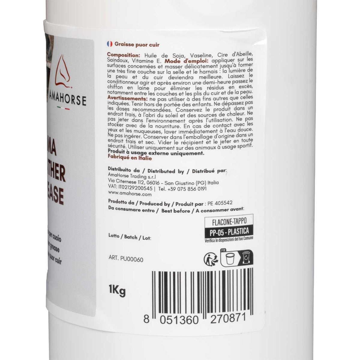 Amahorse Ama in Cuoio Grease Grasso per Kg