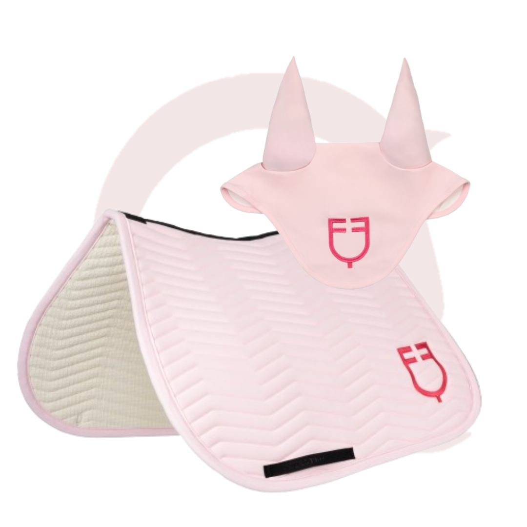 kit Sottosella e Cuffietta Equestro Wave Quilting salto in tessuto tecnico