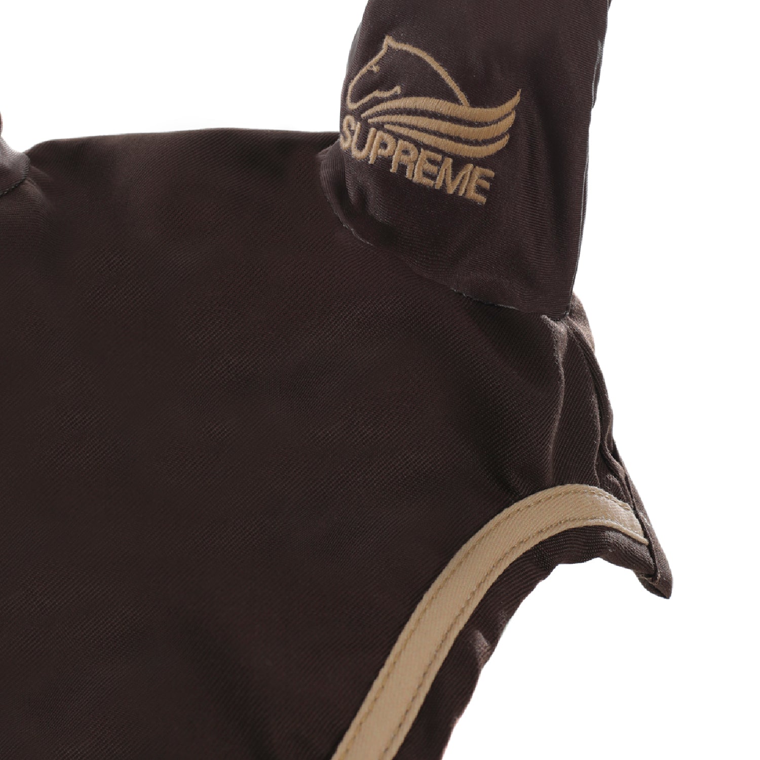 Supreme Cuffietta in Cotone con Bordatura a Contrasto per Pony