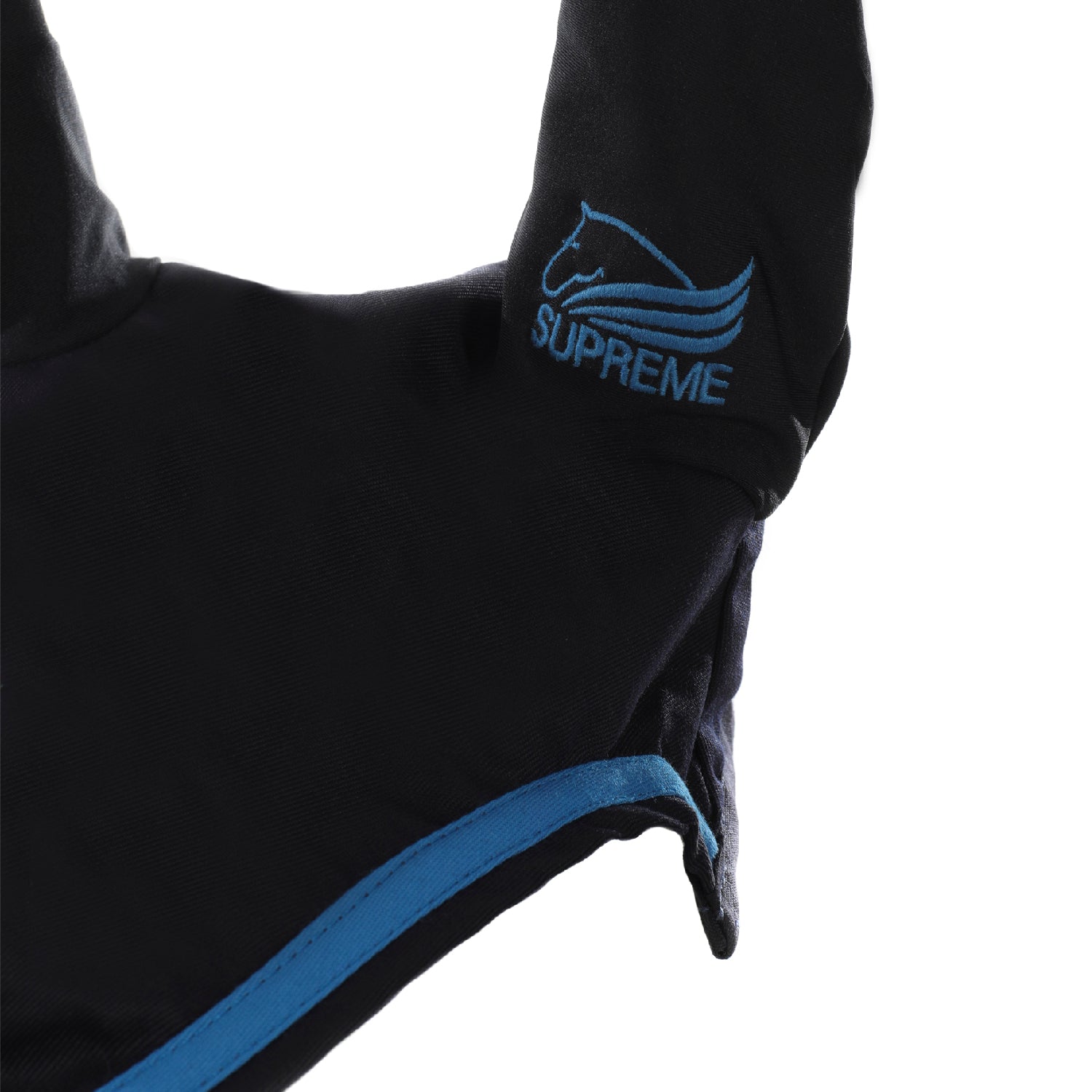 Supreme Cuffietta in Cotone con Bordatura a Contrasto per Pony