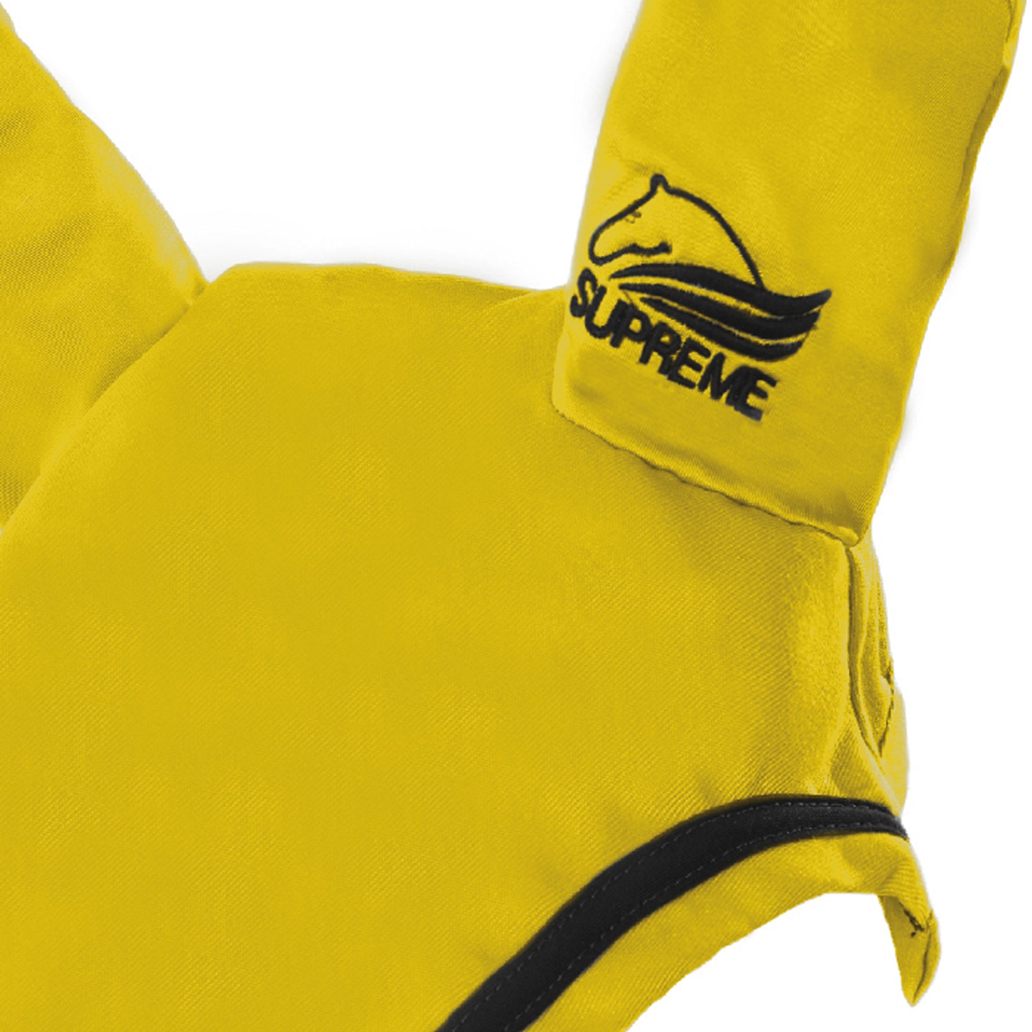 Supreme Cuffietta in Cotone con Bordatura a Contrasto per Pony