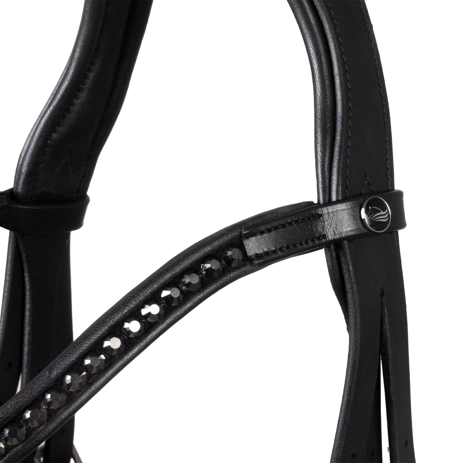 Supreme Testiera Dressage Modello Hemelite con Redini in Gomma