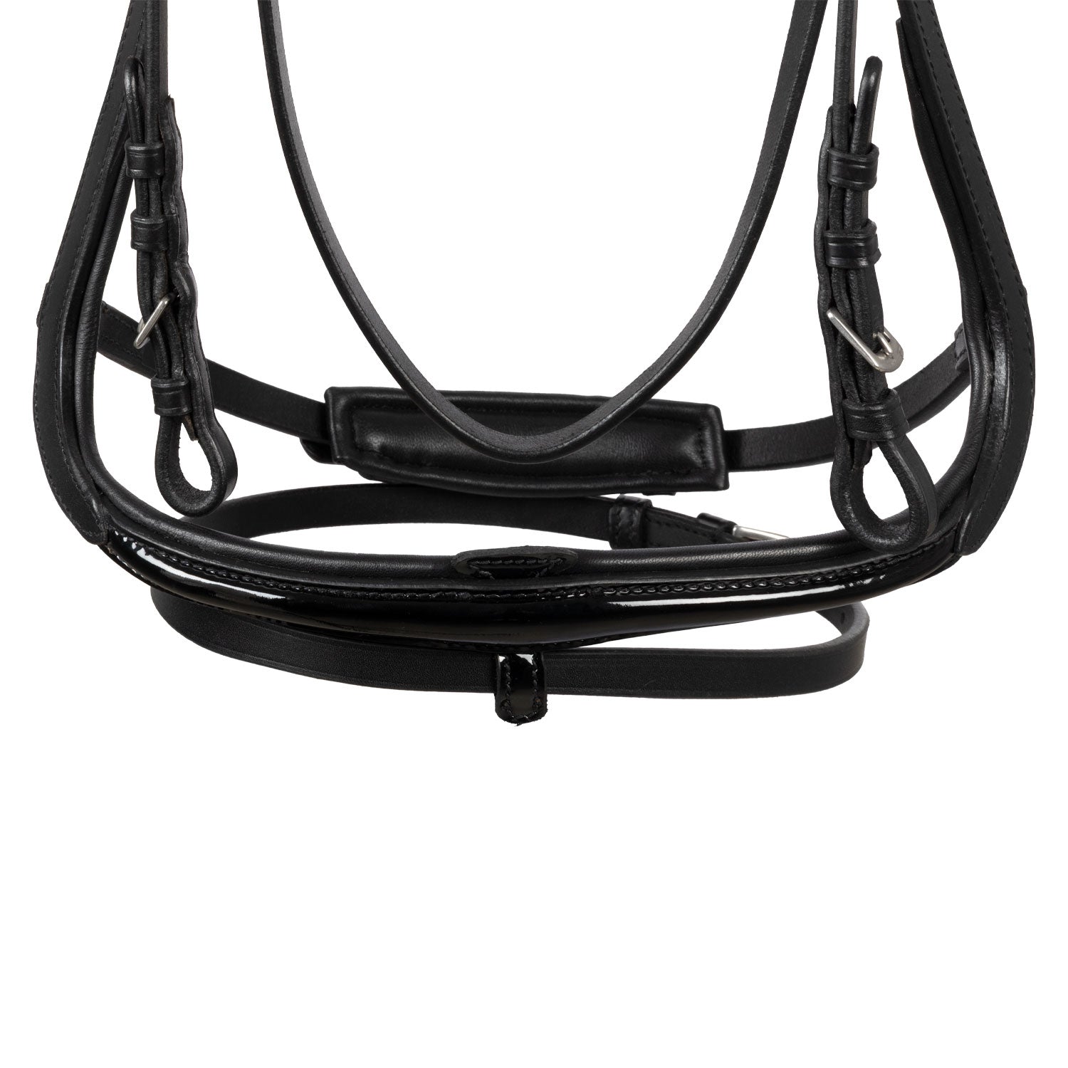 Supreme Testiera Dressage Modello Hemelite con Redini in Gomma