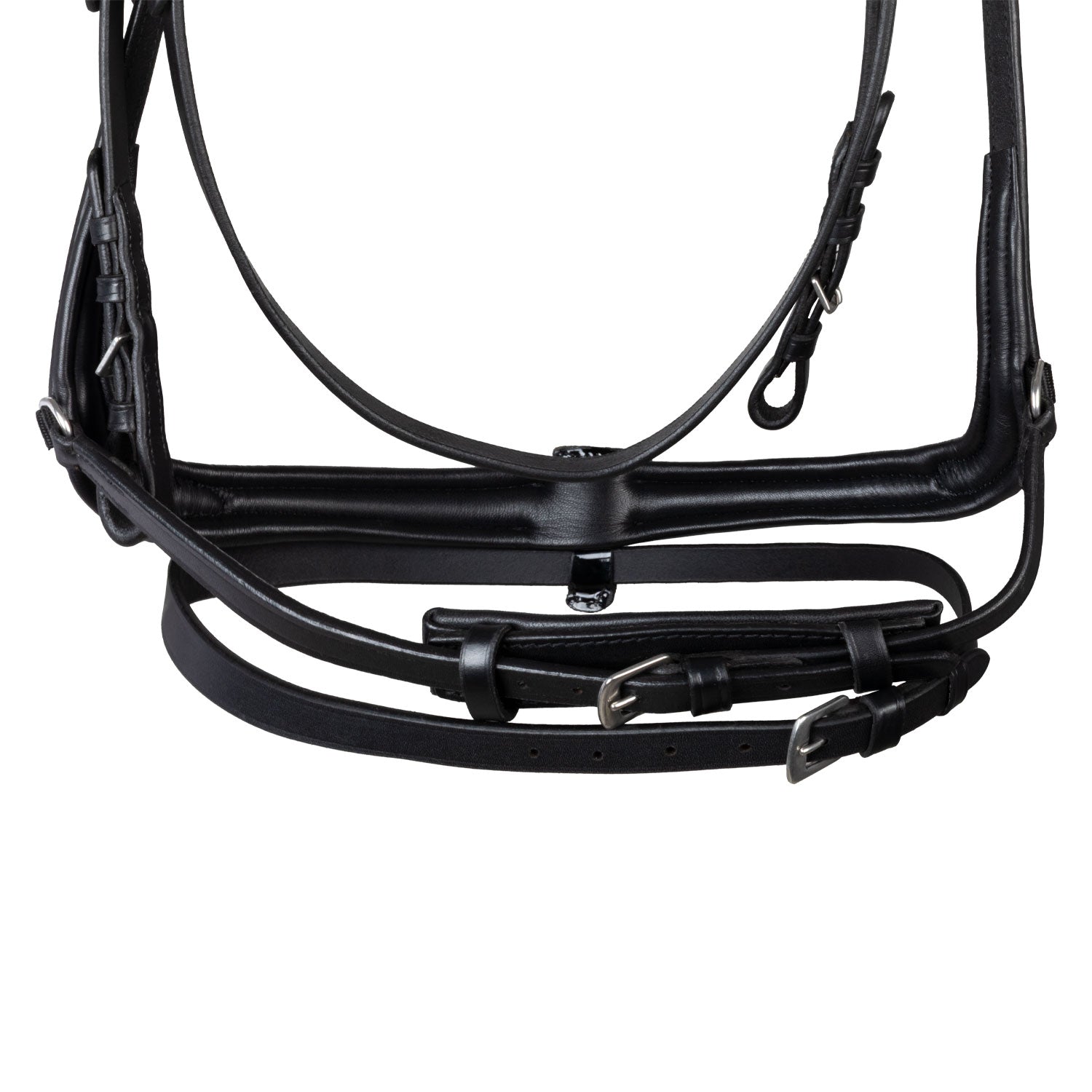 Supreme Testiera Dressage Modello Hemelite con Redini in Gomma