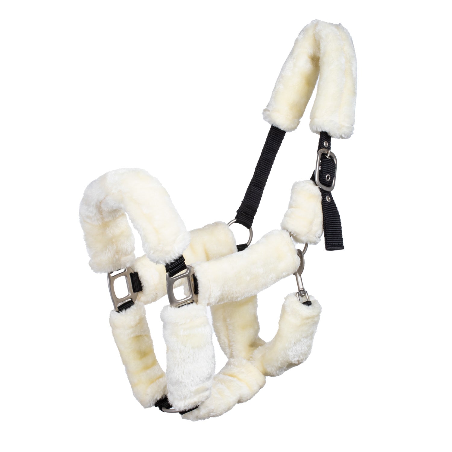 Supreme Cavezza in Nylon con Inserti Lana Sintetica