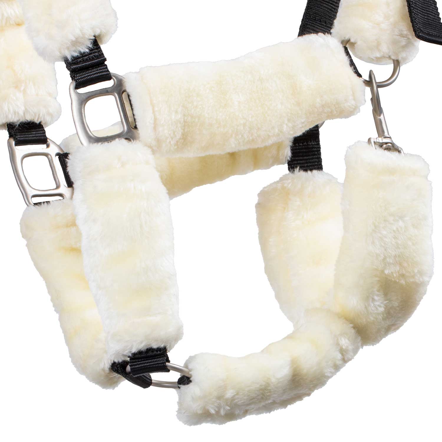 Supreme Cavezza in Nylon con Inserti Lana Sintetica