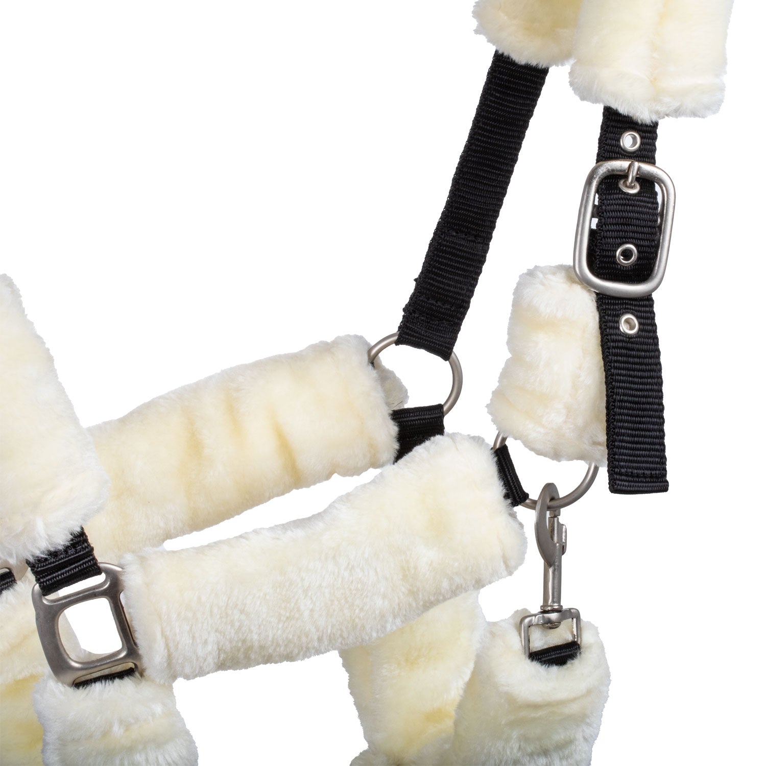 Supreme Cavezza in Nylon con Inserti Lana Sintetica