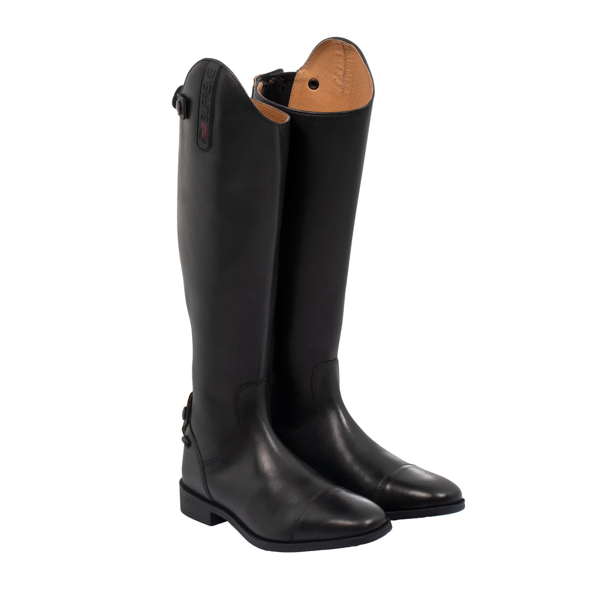 Supreme Stivali Unisex Calf Regular in Morbida Pelle con Zip Posteriore
