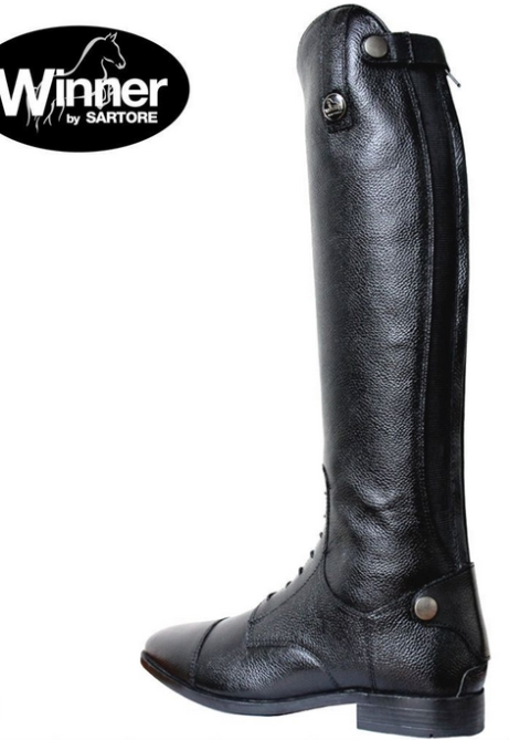 Lucky Brand Stivali Da Equitazione Donna Hybiscus – Pelle Nera, 38.5 EU