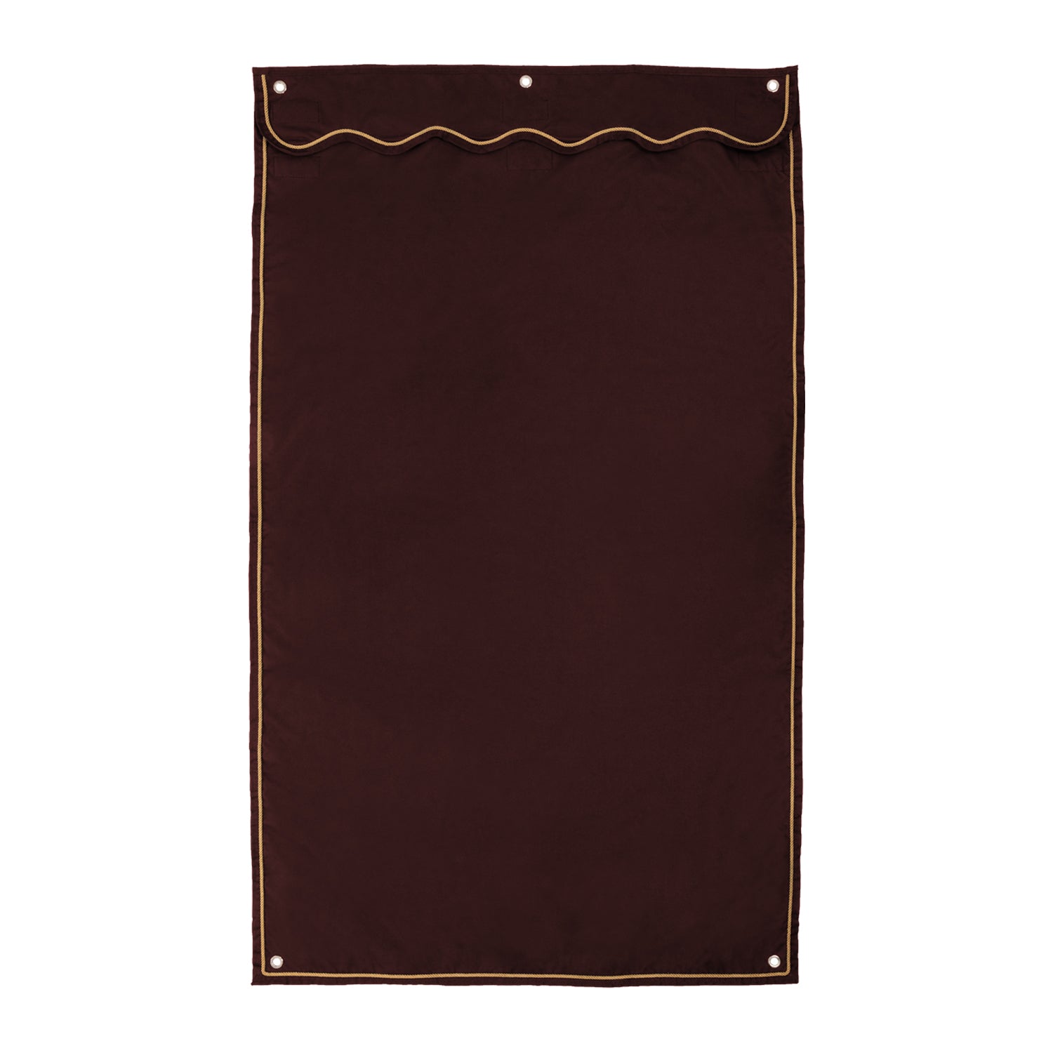 Tenda da box lunga in cordura con bordo e passamaneria, predisposta per la personalizzazione