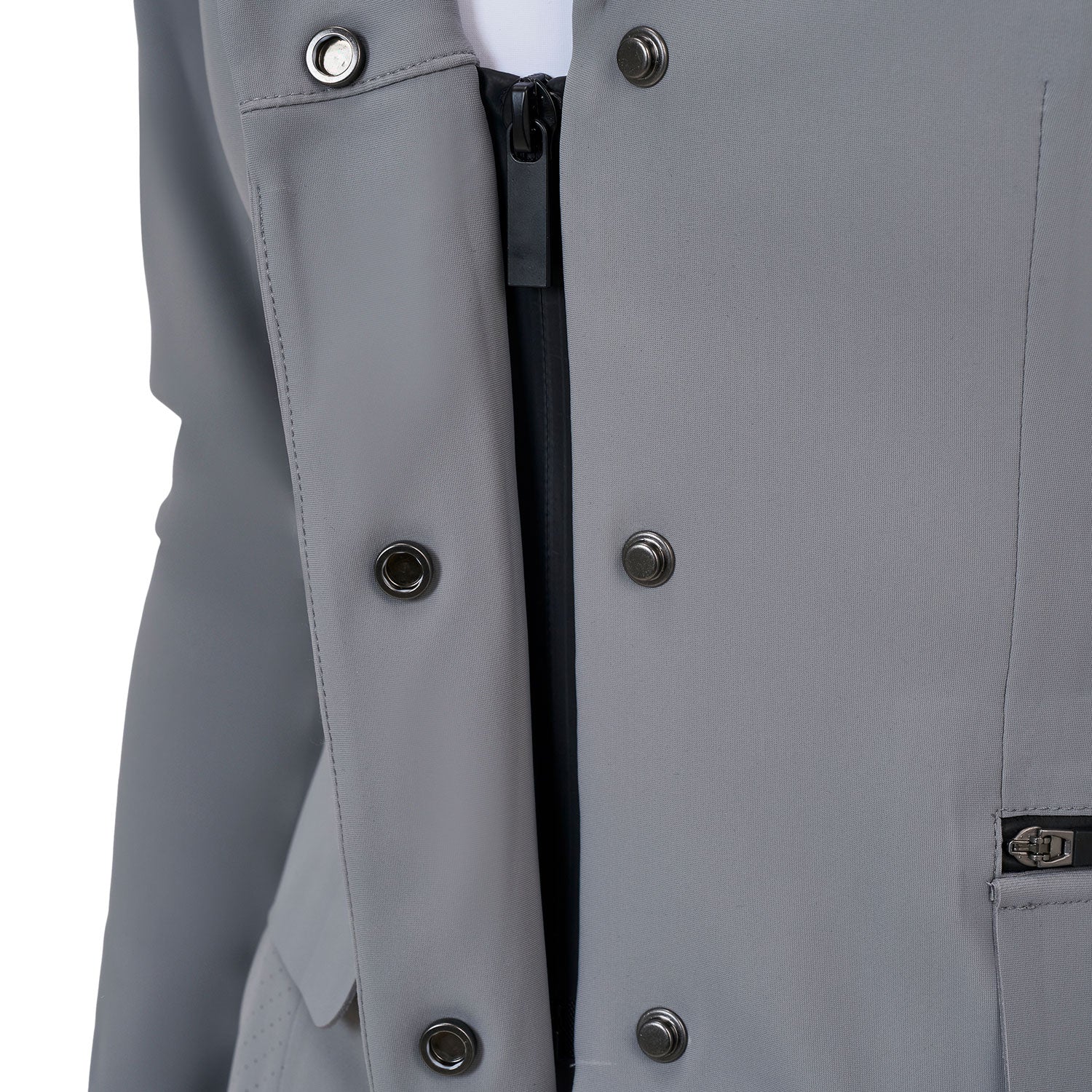 Equestro women's ridertechnology competition riding jacket - Colore MOCKINGBIRD (18-4015)