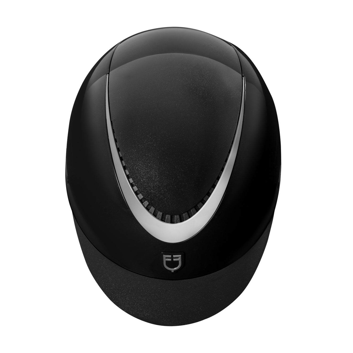 Equestro unisex galaxy shine helmet rowel fitting - Colore BLACK/SILVER