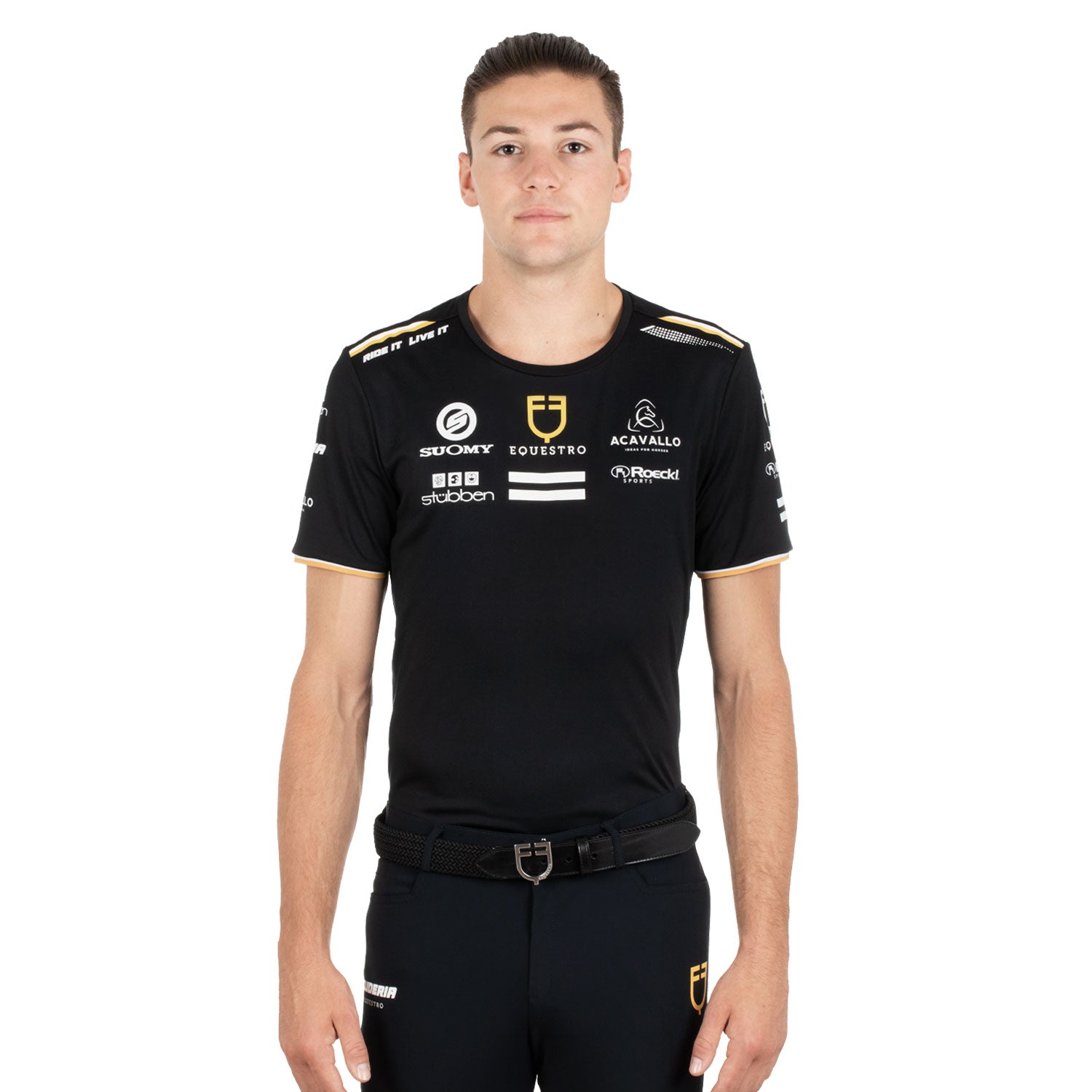 Equestro men's gp training t- shirt - neutra