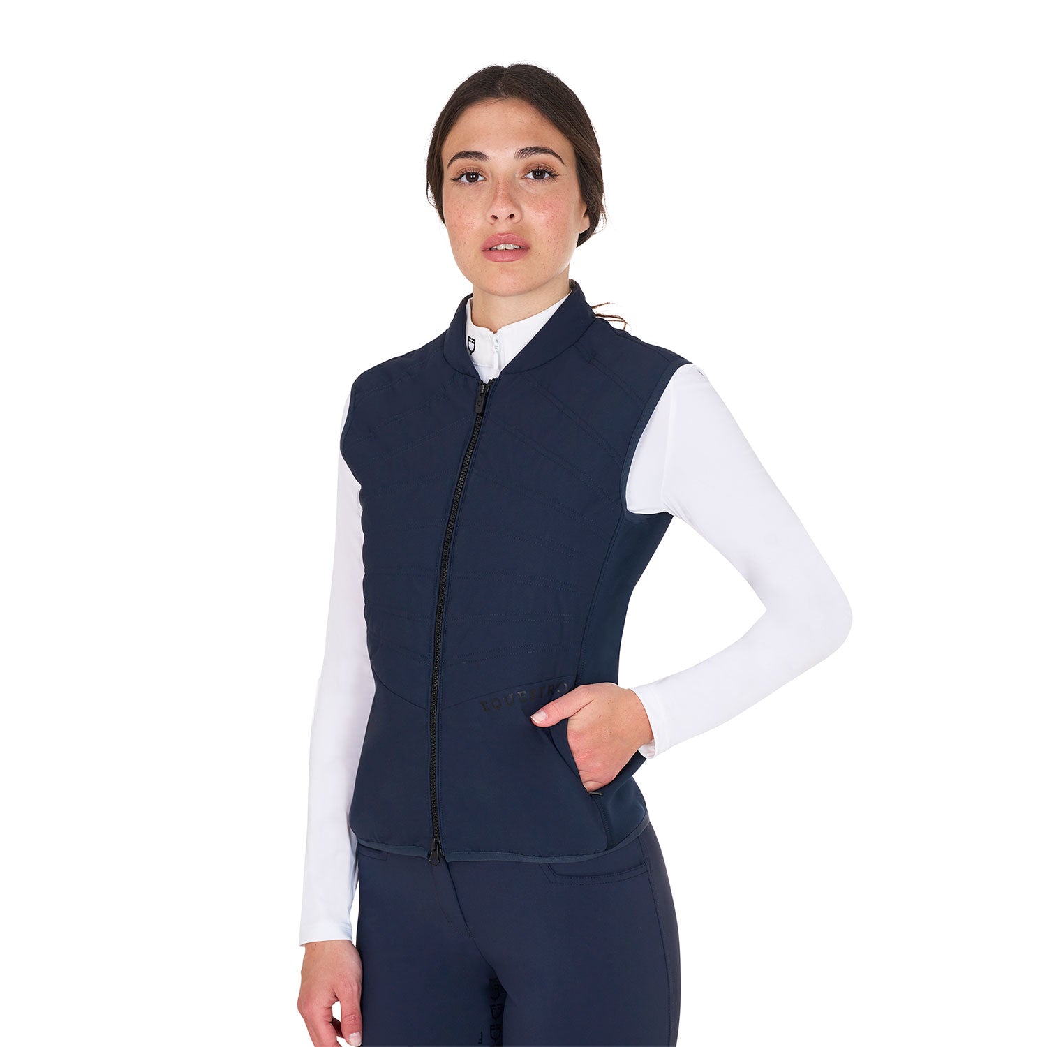 Equestro women's down vest - Colore NAVY BLAZER (19-3923)
