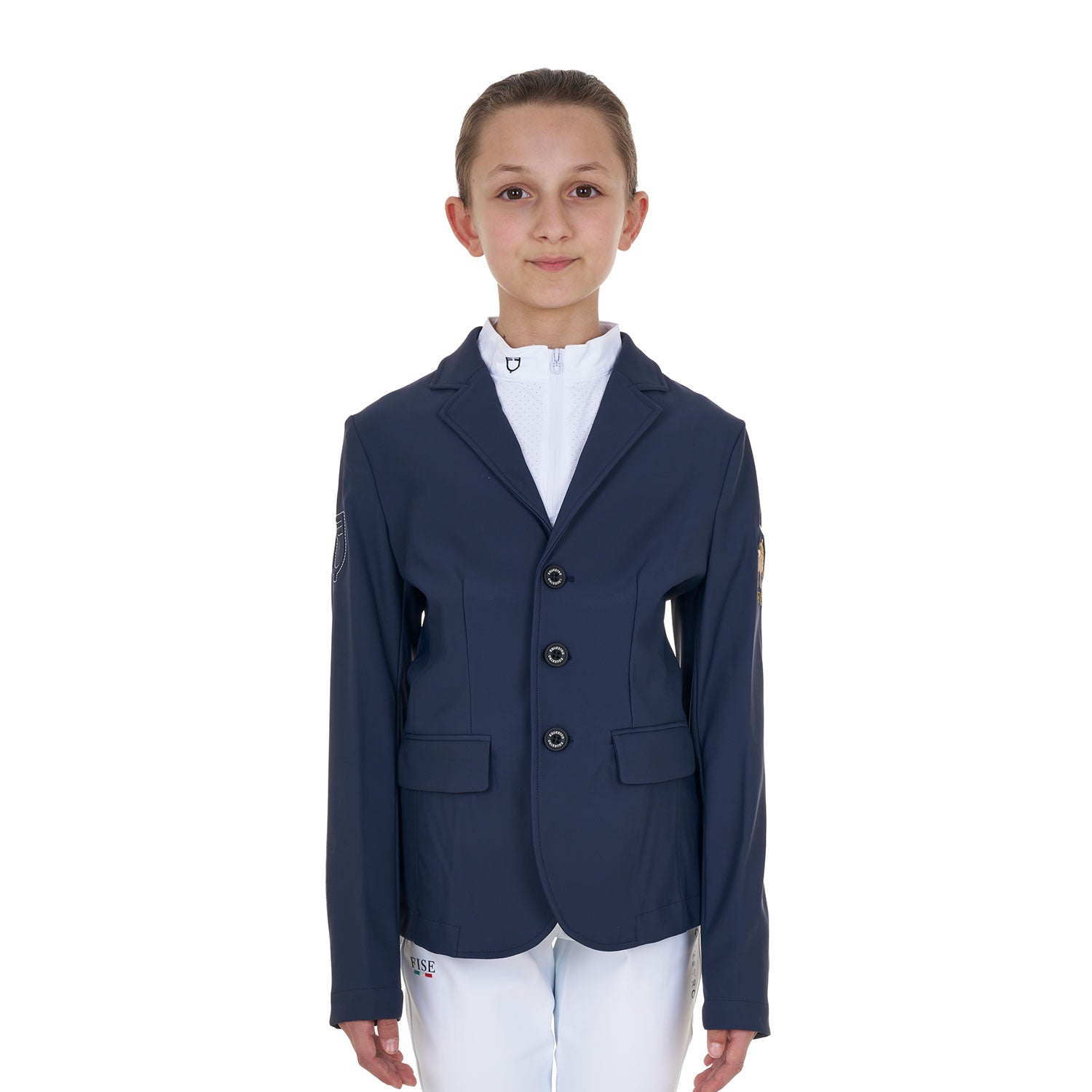 Equestro kid's exclusive  riding jacket equestroxfise - neutra