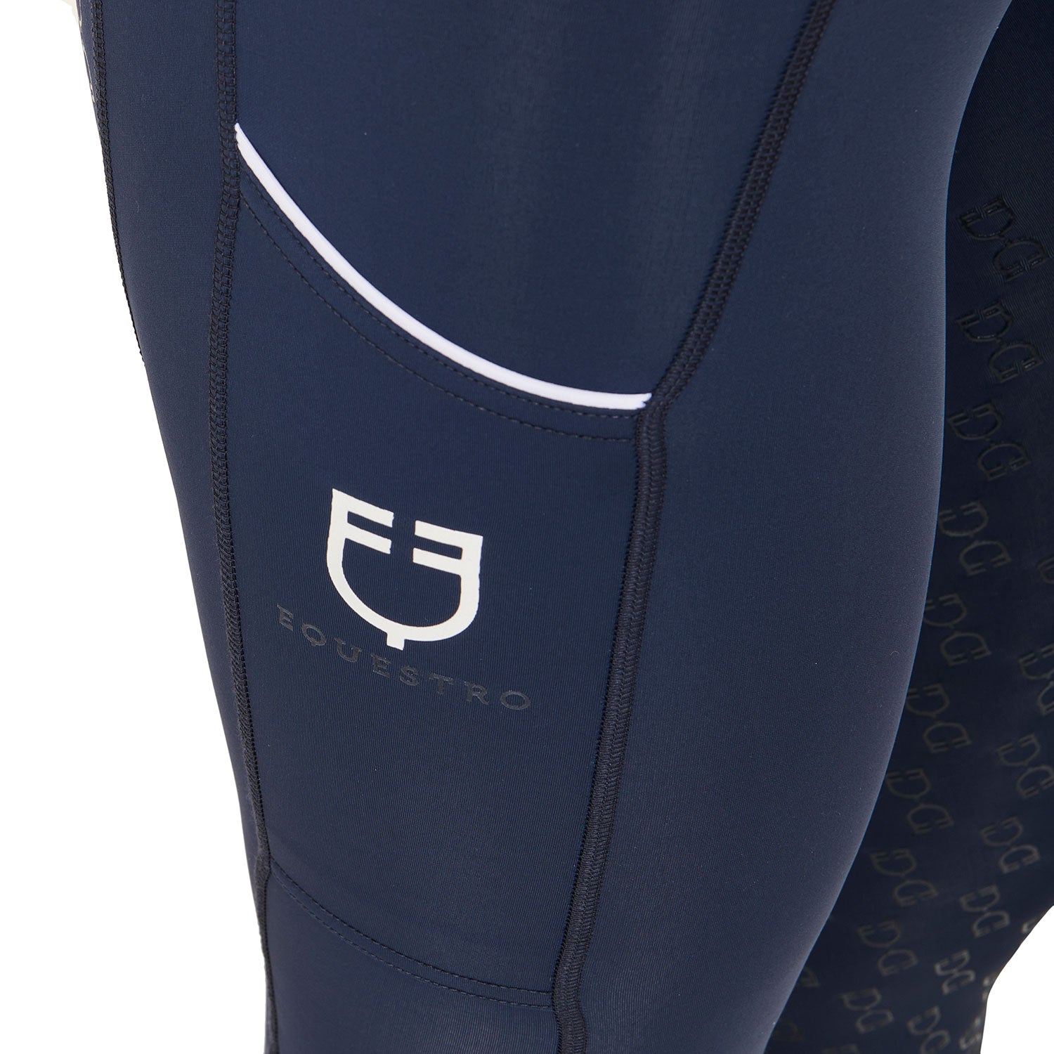 Equestro woman classic leggings - Colore NAVY BLAZER (19-3923)/WHITE
