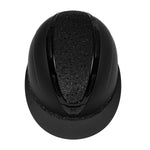 Equestro women apocalipse helmet with diamonds and matte shell - Colore BLACK/BLACK