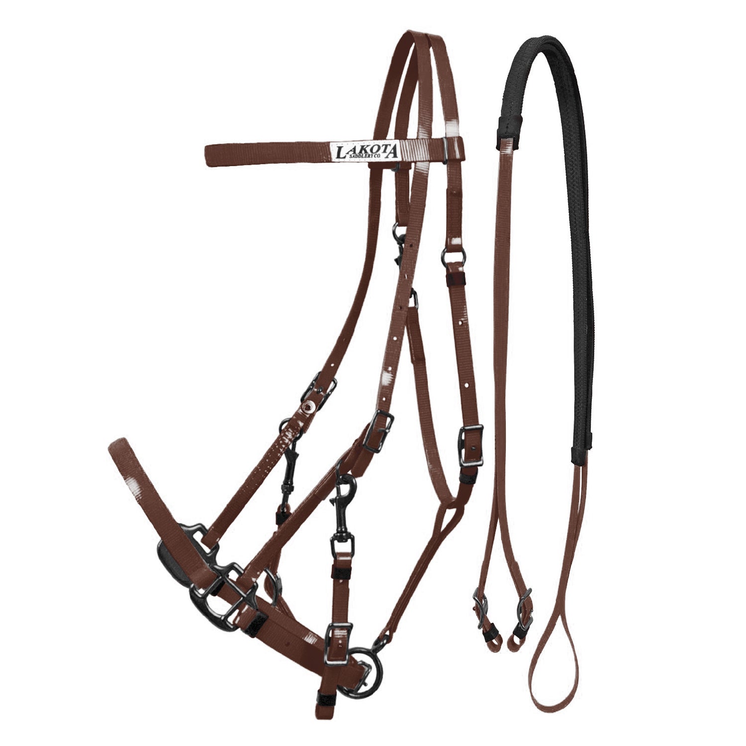 Lakota testiera cavezza biothane lakota - Colore DARK BROWN