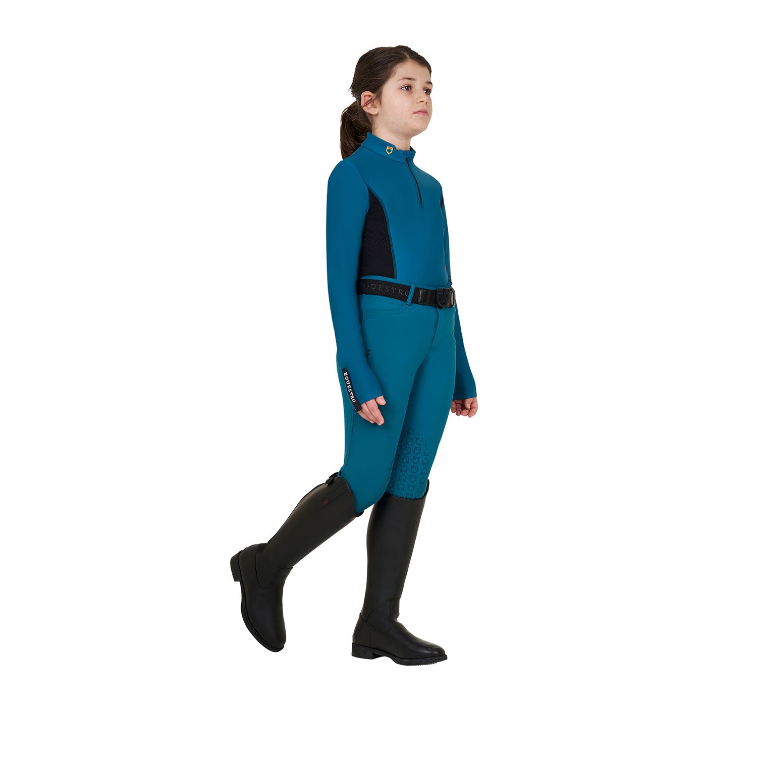 Equestro girl technical training polo - Colore BLUE CORAL (19-4526)