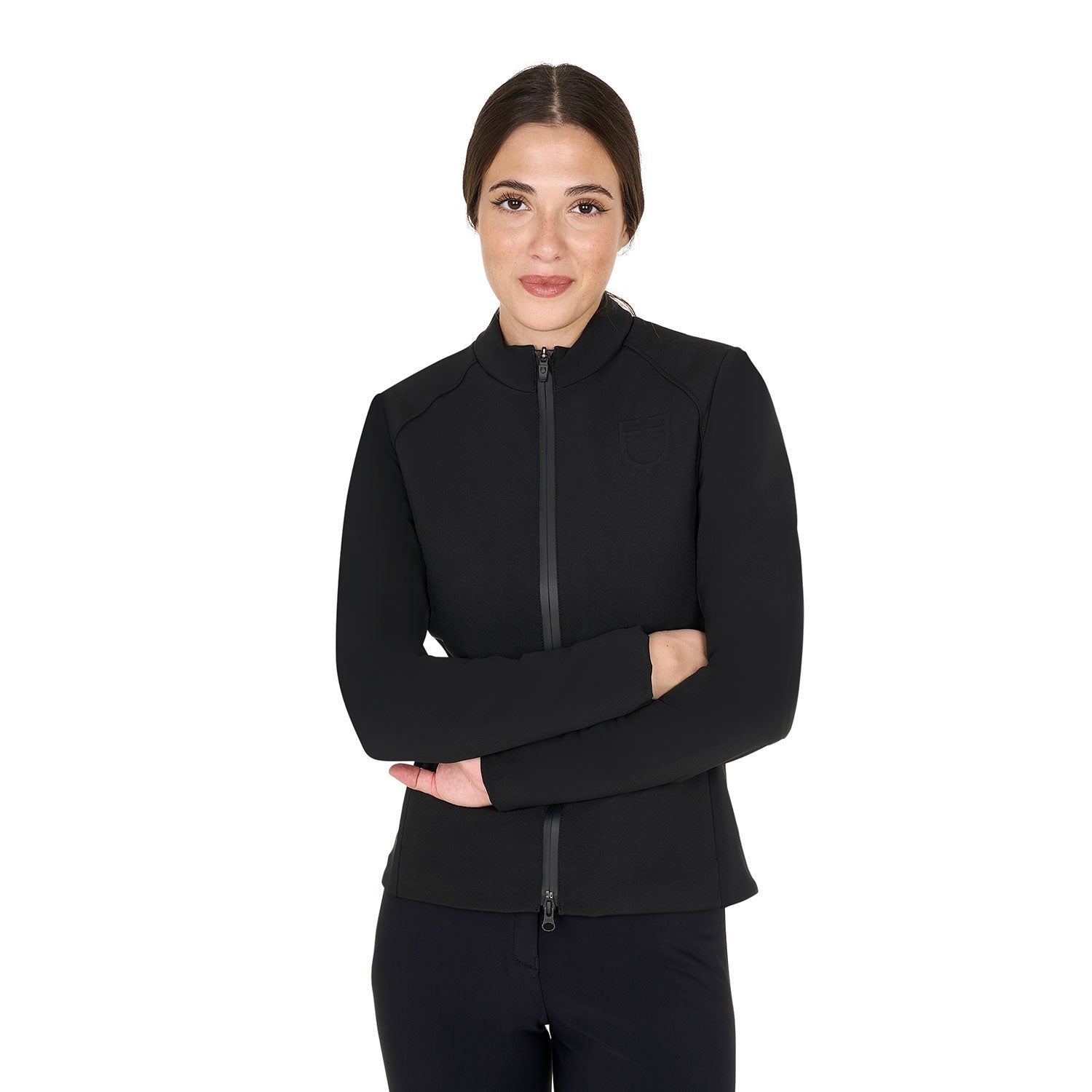 Equestro women's padded jacket softshell - Colore BLACK