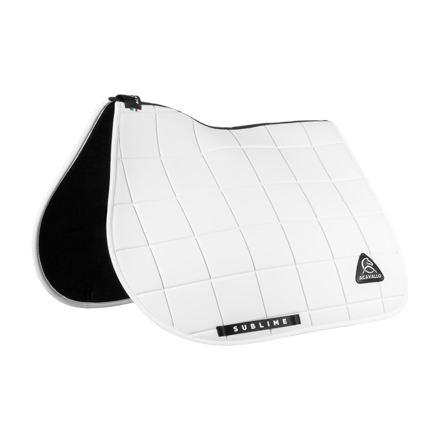 Acavallo square jumping saddle pad - Colore WHITE