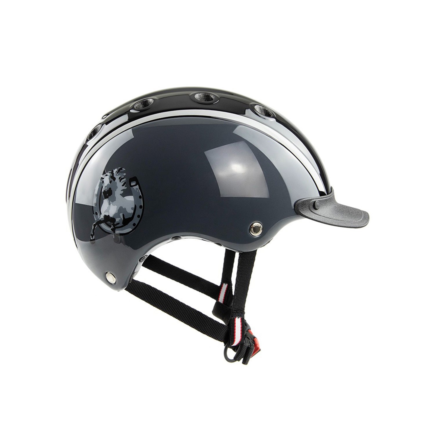 Casco cap casco bambino modello nori - Colore BLACK SHINY/SILVER