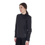 Equestro women's tecno jersey hoodie zip - Colore BLACK