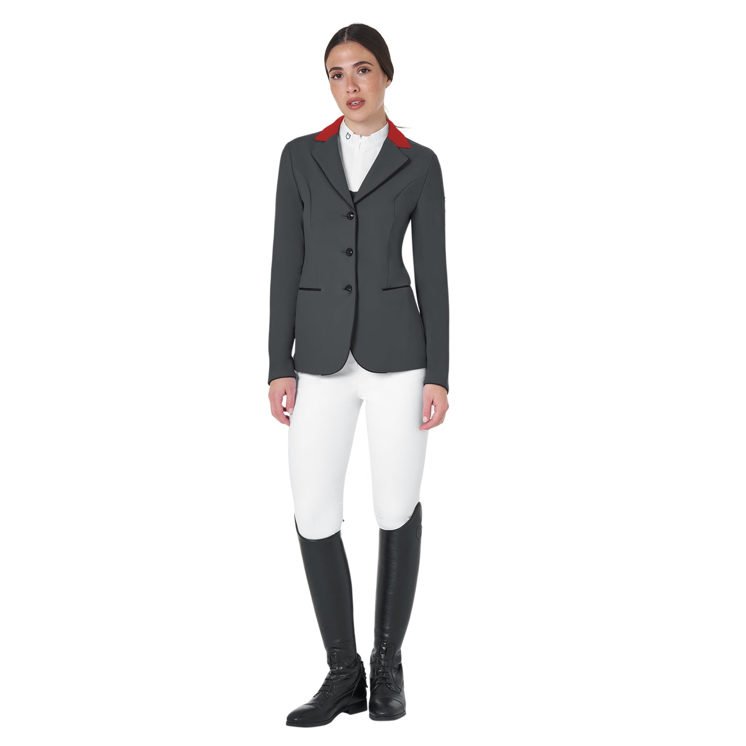 Equestro giacca concorso donna modello elegance - Colore GREY/BURGUNDY