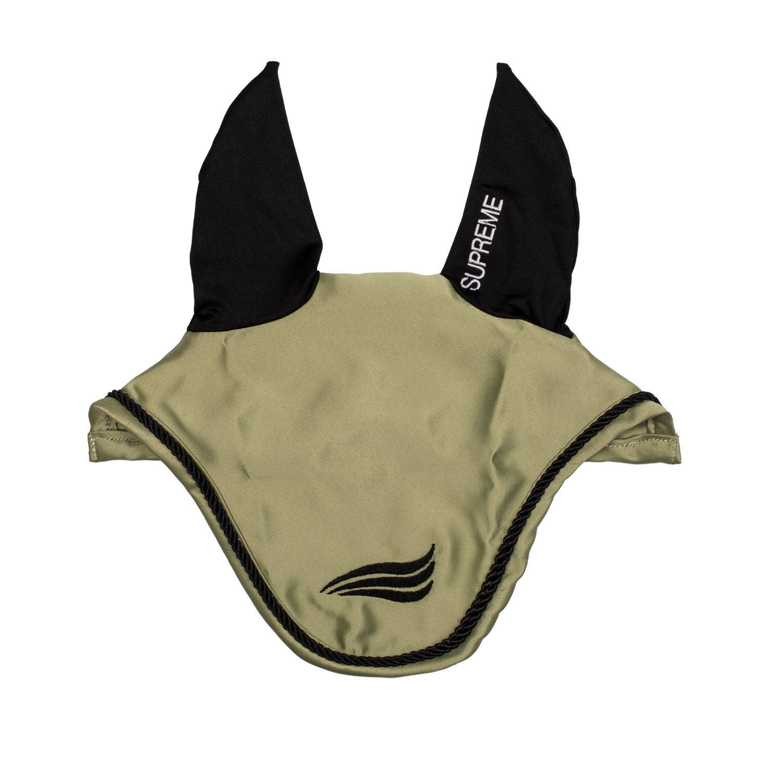 Supreme satin fly veil with elastic ears - Colore LIGHT GREEN
