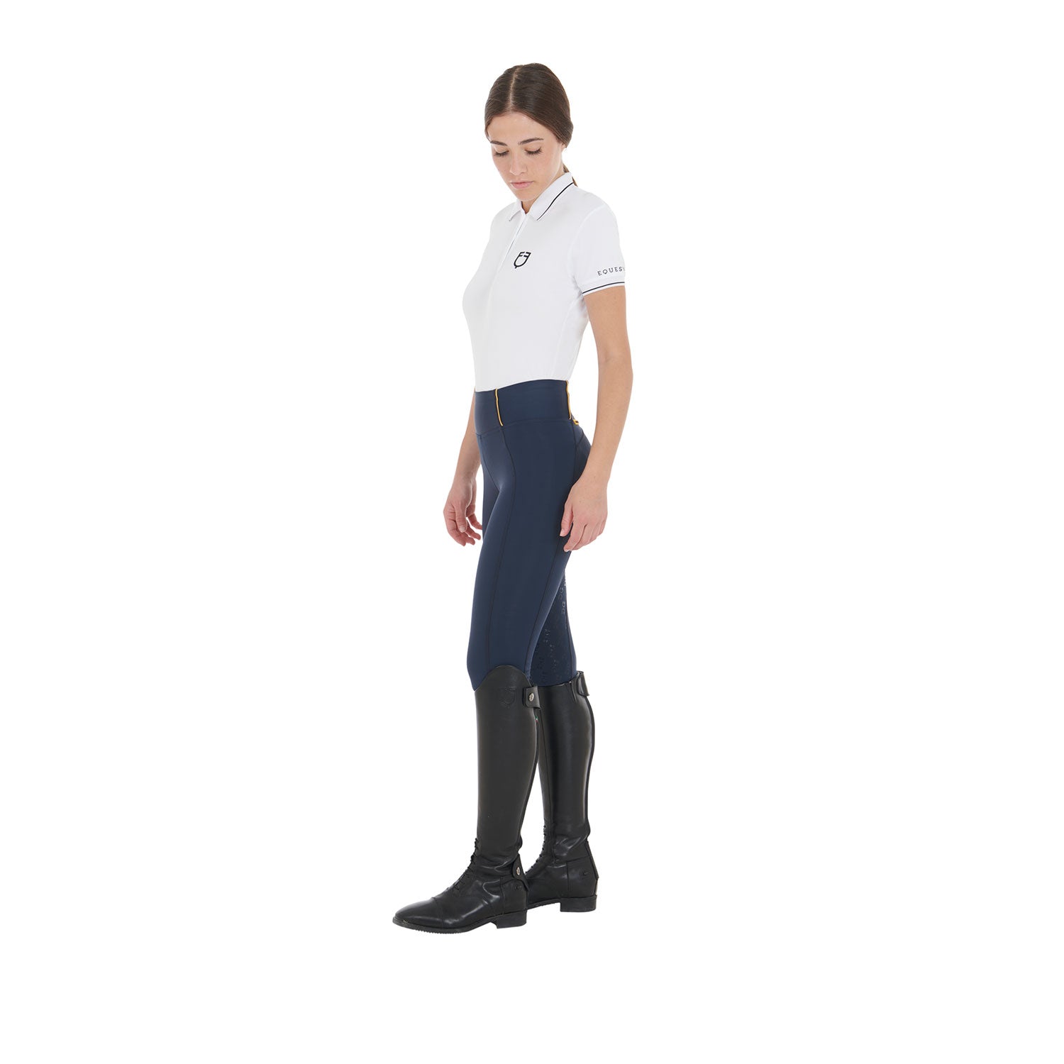Equestro women's fleece lining classic leggings - Colore NAVY BLAZER (19-3923)