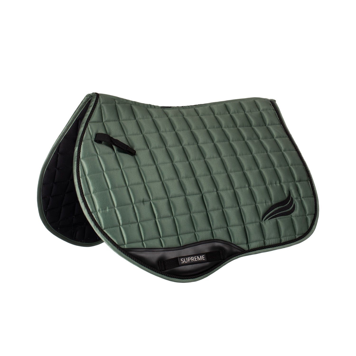 Supreme satin close contact saddle pad - Colore HUNTER GREEN