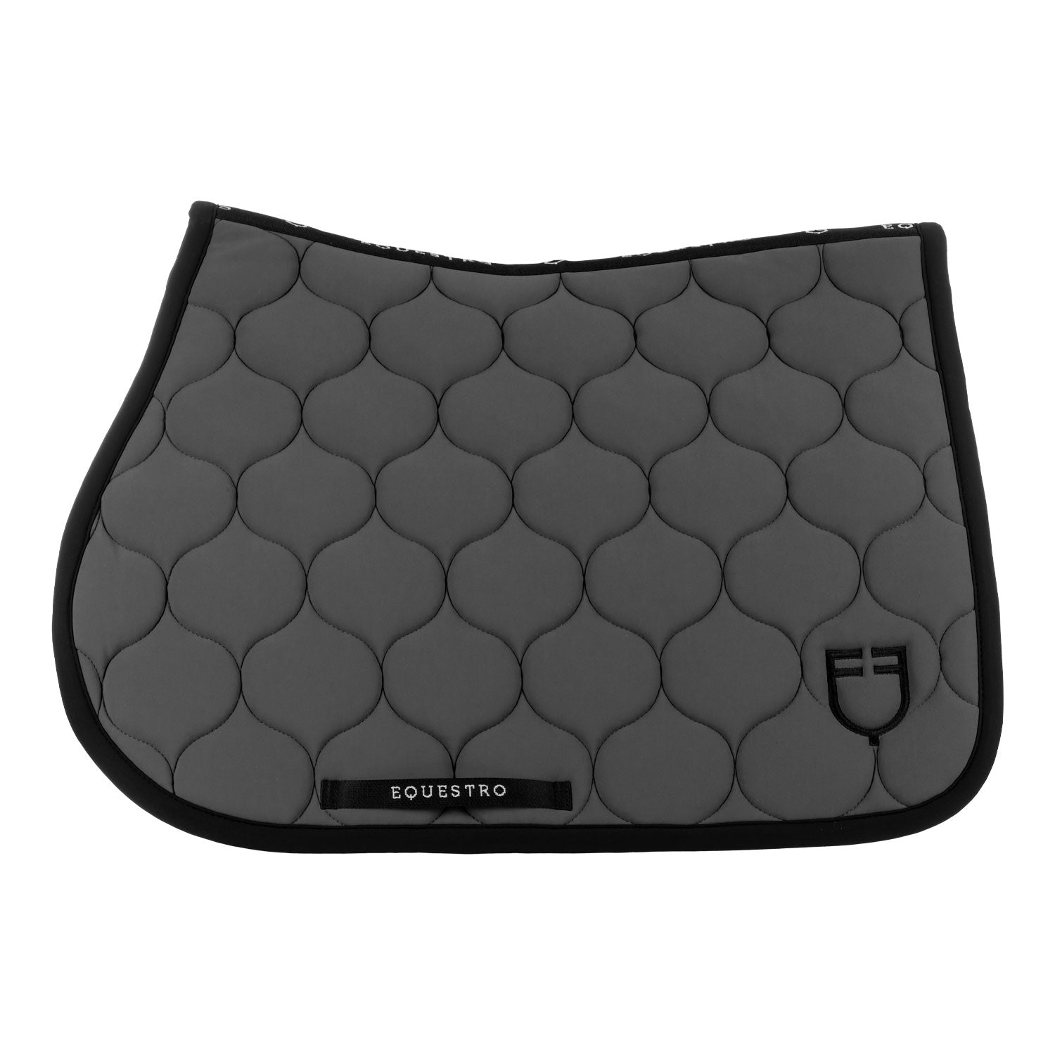 Equestro jumping saddle pad onion jersey black line edition - Colore ASPHALT (19-0201)