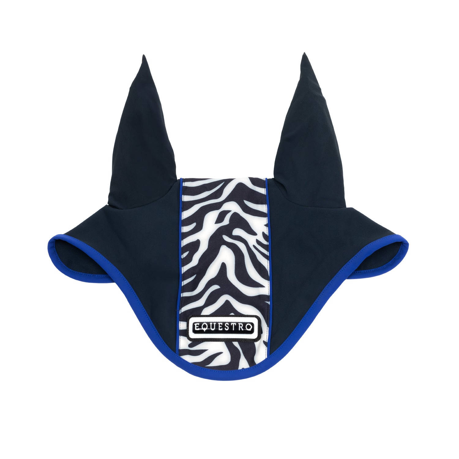 Equestro corner zebra fly veil - neutra