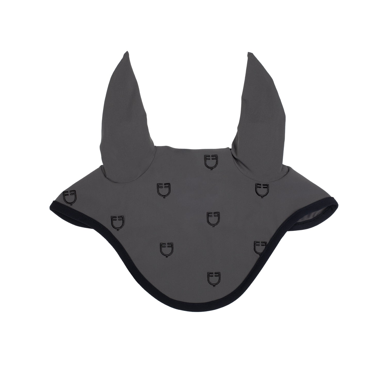 Equestro cuffietta equestro multilogo in tessuto tecnico black line edition - Colore ASPHALT (19-0201)/BLACK