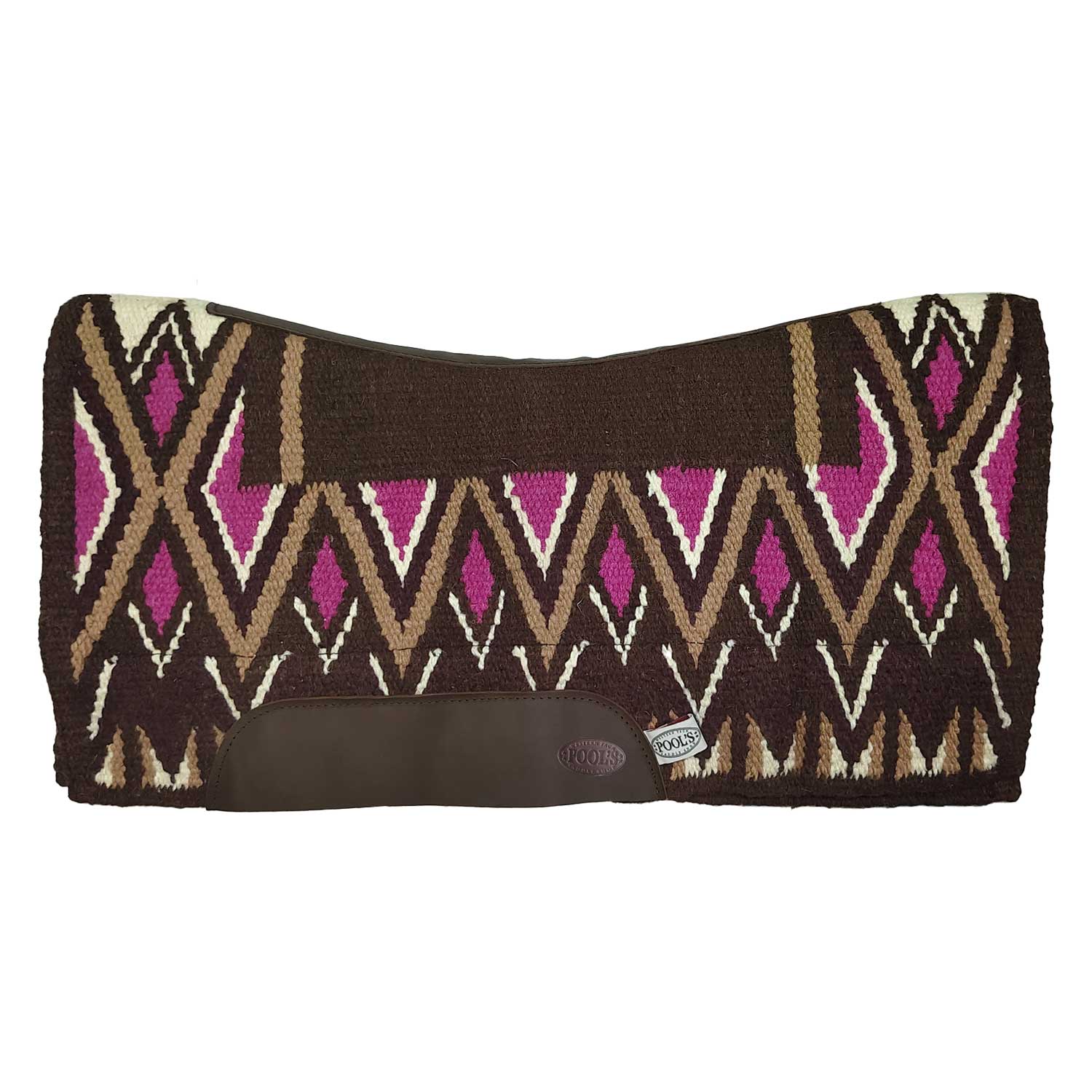 Pool's sottosella pool's new zealand wool felt padding 34x36 - Colore BROWN/PINK