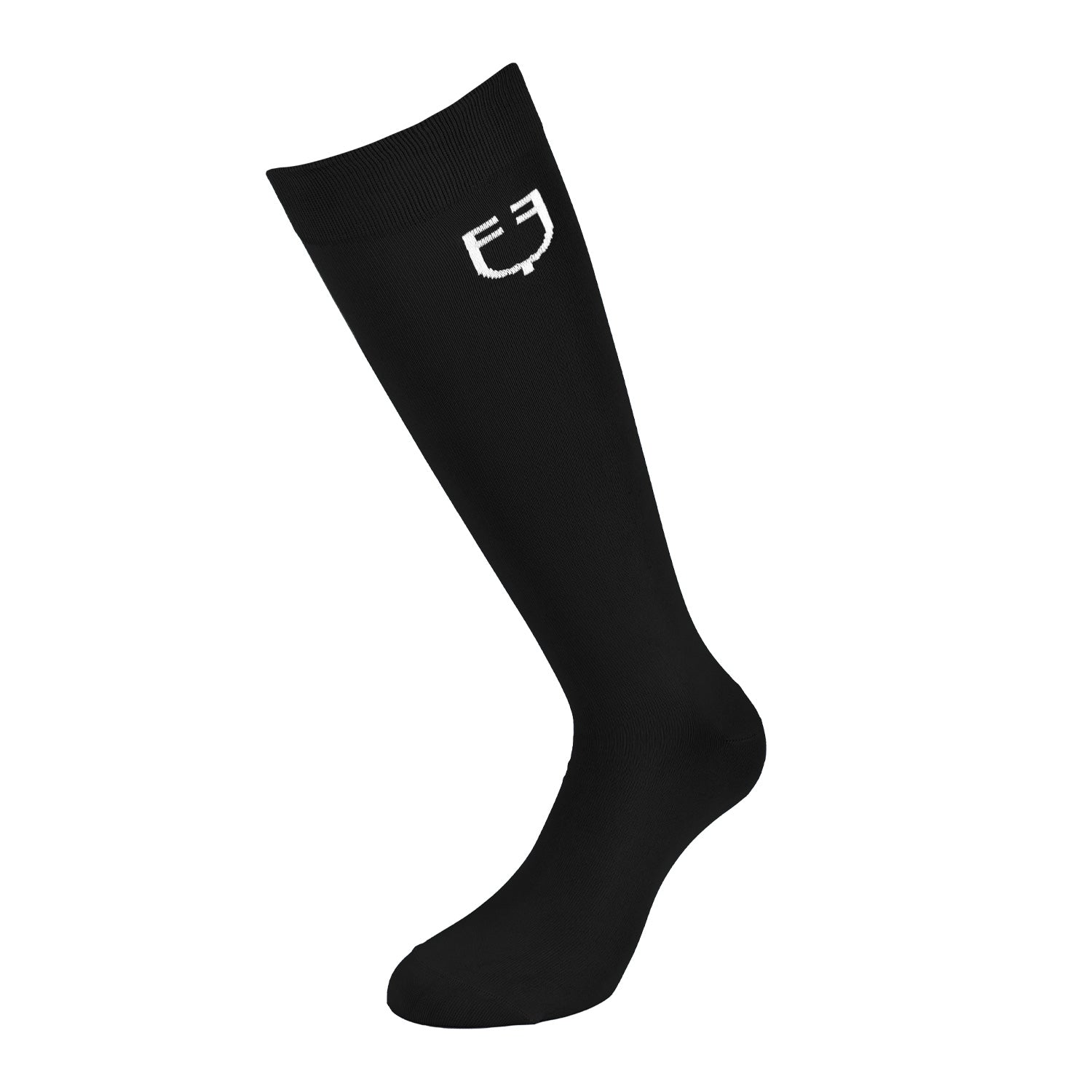 Equestro unisex light basic sock - Colore BLACK/WHITE