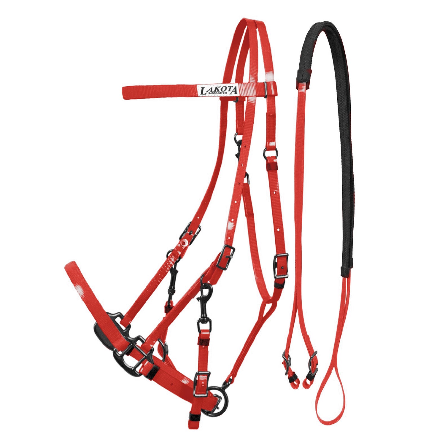 Lakota testiera cavezza biothane lakota - Colore RED