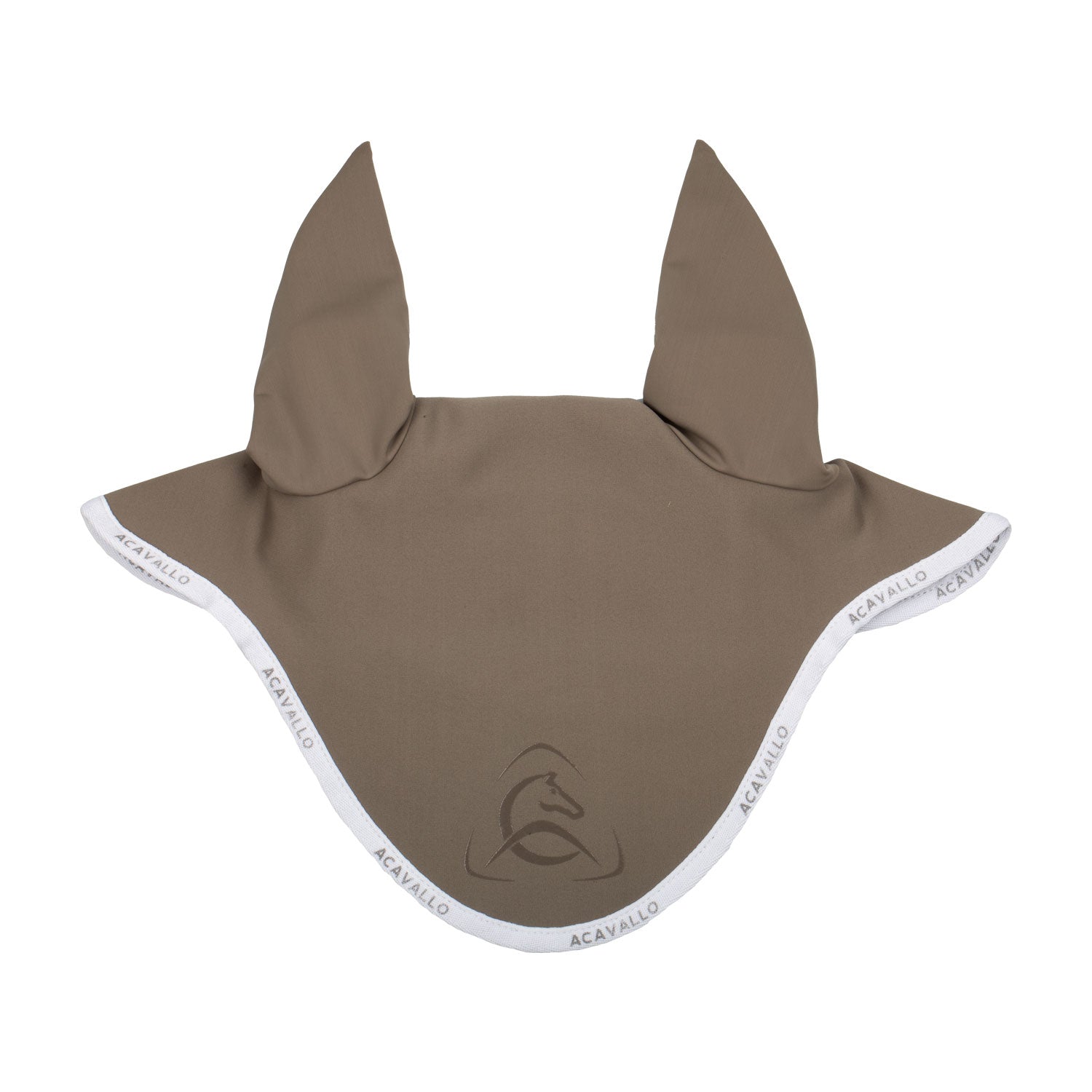 Acavallo fly veil with silicon logo - Colore TERRA/WHITE