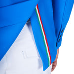 Equestro men's exclusive riding jacket equestroxfise - Colore AZZURRO SAVOIA (19-4150)