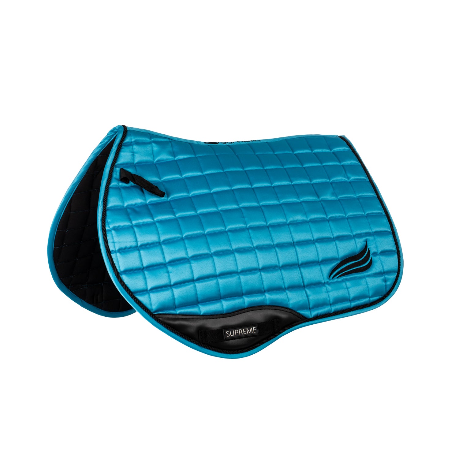 Supreme satin close contact saddle pad - Colore BLUE